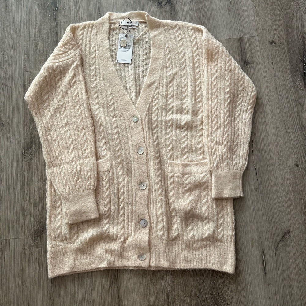 WOOL-blend MNG MANGO cardigan